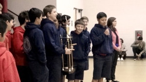 Varsity shares about their victory at Monday Morning Assembly