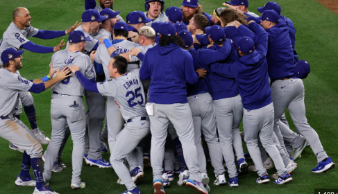 Dodgers Winning the Game.